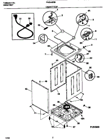 02 - Cabinet / Top parts for Frigidaire Washer FWS445RBT2 from AppliancePartsPros.com