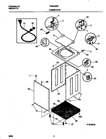 02 - P12v0019 Washer Cab,Top parts for Frigidaire Washer FWS445RFS3 from AppliancePartsPros.com