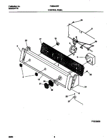 05 - P12c0009 Control Panel parts for Frigidaire Washer FWS445RFS3 from AppliancePartsPros.com