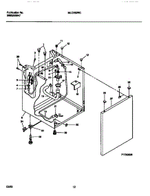 07 - Washer-Cabinet parts for Frigidaire Washer Dryer Combo MLCE52RCS1 from AppliancePartsPros.com