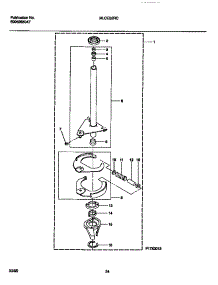 13 - Transmission parts for Frigidaire Washer Dryer Combo MLCE52RCS1 from AppliancePartsPros.com