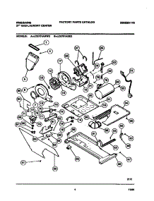 03 - Dryer - Motor, Blower, Belt parts for Frigidaire Washer Dryer Combo LCG701ADD2 from AppliancePartsPros.com