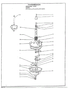 Transmission parts for Frigidaire Washer 6287C from AppliancePartsPros.com