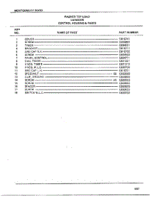 Control Housing And parts for Frigidaire Washer 6307B from AppliancePartsPros.com