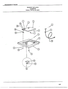 Panel Top And Lid Assy parts for Frigidaire Washer 6307B from AppliancePartsPros.com