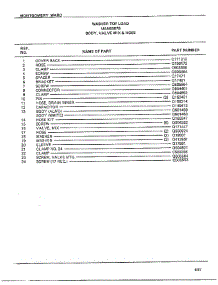 Body, Valve Mix And Hose Page 2 parts for Frigidaire Washer 6307B from AppliancePartsPros.com