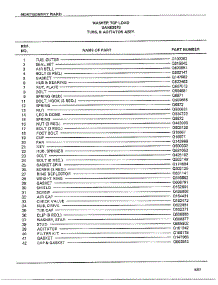 Tubs And Agitator Assy Page 2 parts for Frigidaire Washer 6307B from AppliancePartsPros.com