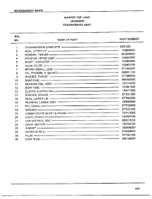 Transmission Assy Page 2 parts for Frigidaire Washer 6307B from AppliancePartsPros.com