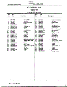 Tubs, Hoses, Motor Page 2 parts for Frigidaire Washer 6339A from AppliancePartsPros.com