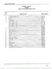 Hoses, Wire Harness And Misc parts for Frigidaire Washer 6307B from AppliancePartsPros.com