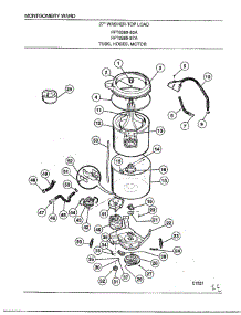 Tubs, Hoses, Motor parts for Frigidaire Washer 6389-87A from AppliancePartsPros.com
