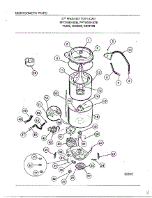 Tubs / Hoses / Motor parts for Frigidaire Washer 6489-80B from AppliancePartsPros.com