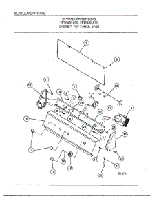 Cabinet / Top Panel / Base parts for Frigidaire Washer 6489-80B from AppliancePartsPros.com