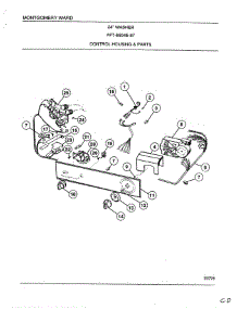Control Housing And parts for Frigidaire Washer 6504E from AppliancePartsPros.com