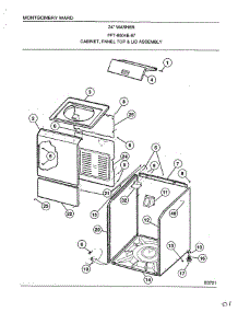 Cabinet, Panel Top And Lid Assembly parts for Frigidaire Washer 6504E from AppliancePartsPros.com