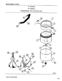 Transmission, Tub And Agitator Assembly parts for Frigidaire Washer 6504E from AppliancePartsPros.com