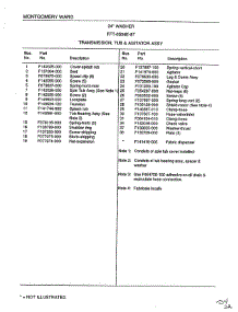 Transmission, Tub And Agitator Assembly Page 2 parts for Frigidaire Washer 6504E from AppliancePartsPros.com