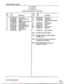 Pump, Hose And Button Trap Assembly Page 2 parts for Frigidaire Washer 6504E from AppliancePartsPros.com
