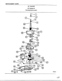 Transmission Assembly parts for Frigidaire Washer 6504E from AppliancePartsPros.com