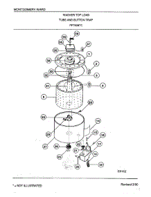 Tub And Washer Button Trap parts for Frigidaire Washer 6287C from AppliancePartsPros.com