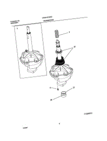 07 - Transmission parts for Frigidaire Washer CRWS1879AS0 from AppliancePartsPros.com
