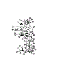 06 - Washer Motor, Pump parts for Frigidaire Washer Dryer Combo LCE441LW2 from AppliancePartsPros.com