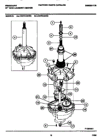 07 - Transmission parts for Frigidaire Washer Dryer Combo LCG701AWW2 from AppliancePartsPros.com