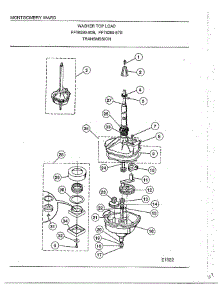 Transmission parts for Frigidaire Washer 6289-80B from AppliancePartsPros.com