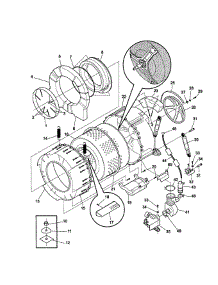 Tub And Motor parts for Frigidaire Washer 38802 from AppliancePartsPros.com
