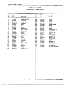 Washer Top Load Page 5 parts for Frigidaire Washer 6208A from AppliancePartsPros.com