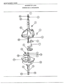 Washer Top Load Page 8 parts for Frigidaire Washer 6208A from AppliancePartsPros.com