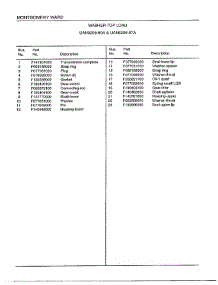 Washer Top Load Page 9 parts for Frigidaire Washer 6208A from AppliancePartsPros.com