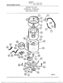 Tub, Hoses, Motor parts for Frigidaire Washer 6289-87A from AppliancePartsPros.com