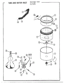 24` Washer /  Tubs And Water Inlet parts for Frigidaire Washer 6507A from AppliancePartsPros.com