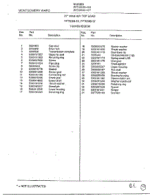 Transmission Page 2 parts for Frigidaire Washer 6589-87 from AppliancePartsPros.com