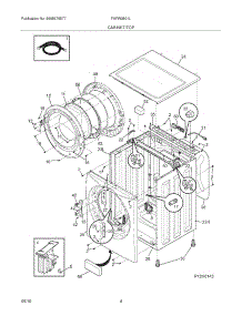 05 - Cabinet / Top parts for Frigidaire Washer FAFW3801LW0 from AppliancePartsPros.com
