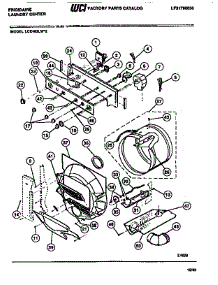 03 - Console And Drum parts for Frigidaire Washer Dryer Combo LCE462LW2 from AppliancePartsPros.com