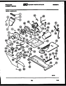 03 - Motor, Blower And Body Assembly parts for Frigidaire Washer Dryer Combo LCG751LW2 from AppliancePartsPros.com