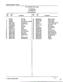 Transmission Page 2 parts for Frigidaire Washer 6389-80A from AppliancePartsPros.com