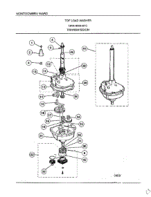 Transmission parts for Frigidaire Washer 6506-87C from AppliancePartsPros.com