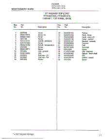 Cabinet, Top Panel, Base Page 2 parts for Frigidaire Washer 6489-80A from AppliancePartsPros.com