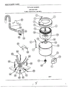 Tubs / Agitator / Air Bell parts for Frigidaire Washer 6507-87D from AppliancePartsPros.com
