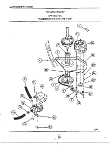 Washer Drive System / Pump parts for Frigidaire Washer 6507-87D from AppliancePartsPros.com