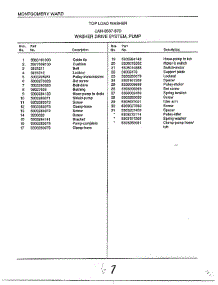 Washer Drive System / Pump Page 2 parts for Frigidaire Washer 6507-87D from AppliancePartsPros.com