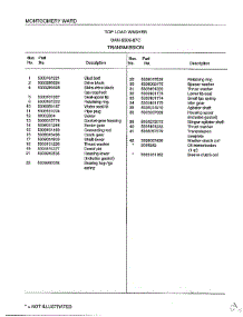 Transmission Page 2 parts for Frigidaire Washer 6506-87C from AppliancePartsPros.com