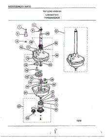 Transmission parts for Frigidaire Washer 6507-87D from AppliancePartsPros.com