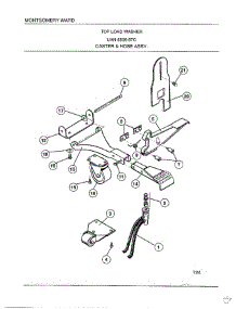 Caster And Hose Assembly parts for Frigidaire Washer 6506-87C from AppliancePartsPros.com