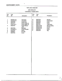 Caster And Hose Assembly Page 2 parts for Frigidaire Washer 6506-87C from AppliancePartsPros.com