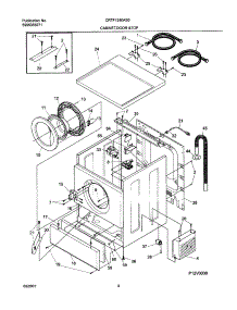 05 - Wshr Cab,Door parts for Frigidaire Washer CRTF1240AS0 from AppliancePartsPros.com