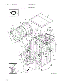 05 - Cabinet / Top parts for Frigidaire Washer DAFW3577KW0 from AppliancePartsPros.com
